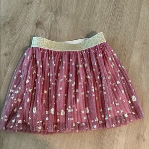 Crewcuts Pink Glitter Tulle Skirt